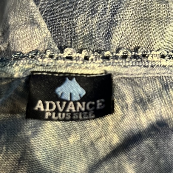 Advance Plus Size Boho Blouse Sequins Flutter Sleeves - Picture 10 of 10